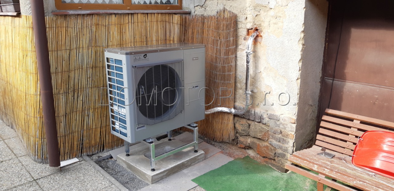 Instalace tepelného čerpadla vzduch-voda NIBE SPLIT 12 (NIBE AMS 10-12) - instalace, realizace, reference